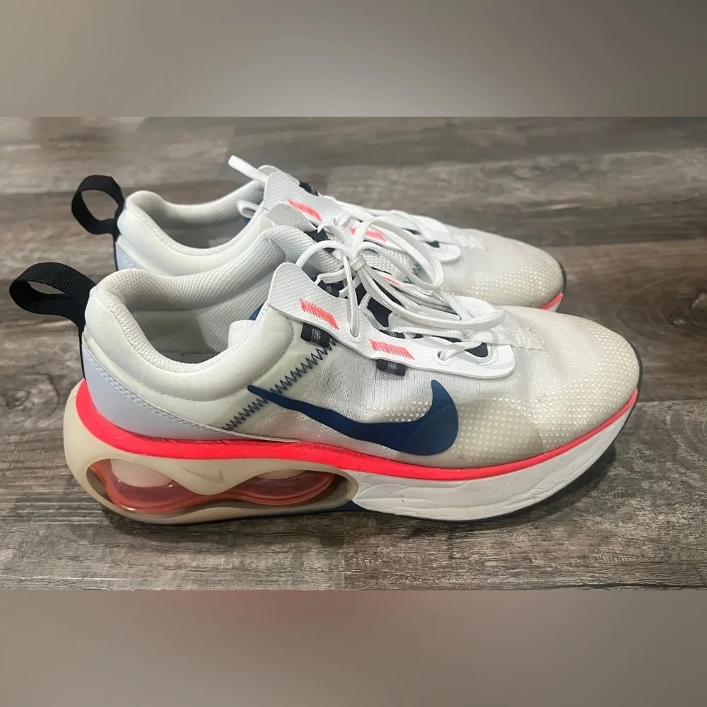Nike Kids White and Neon Pink Sneakers